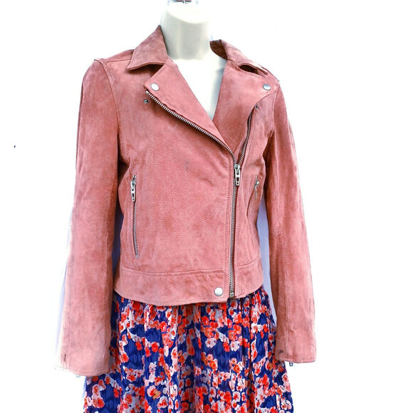 BlankNYC Dusty Rose Suede Moto Jacket  | Boho Luxe | Y2K Coquette Street Style - Picture 15 of 16